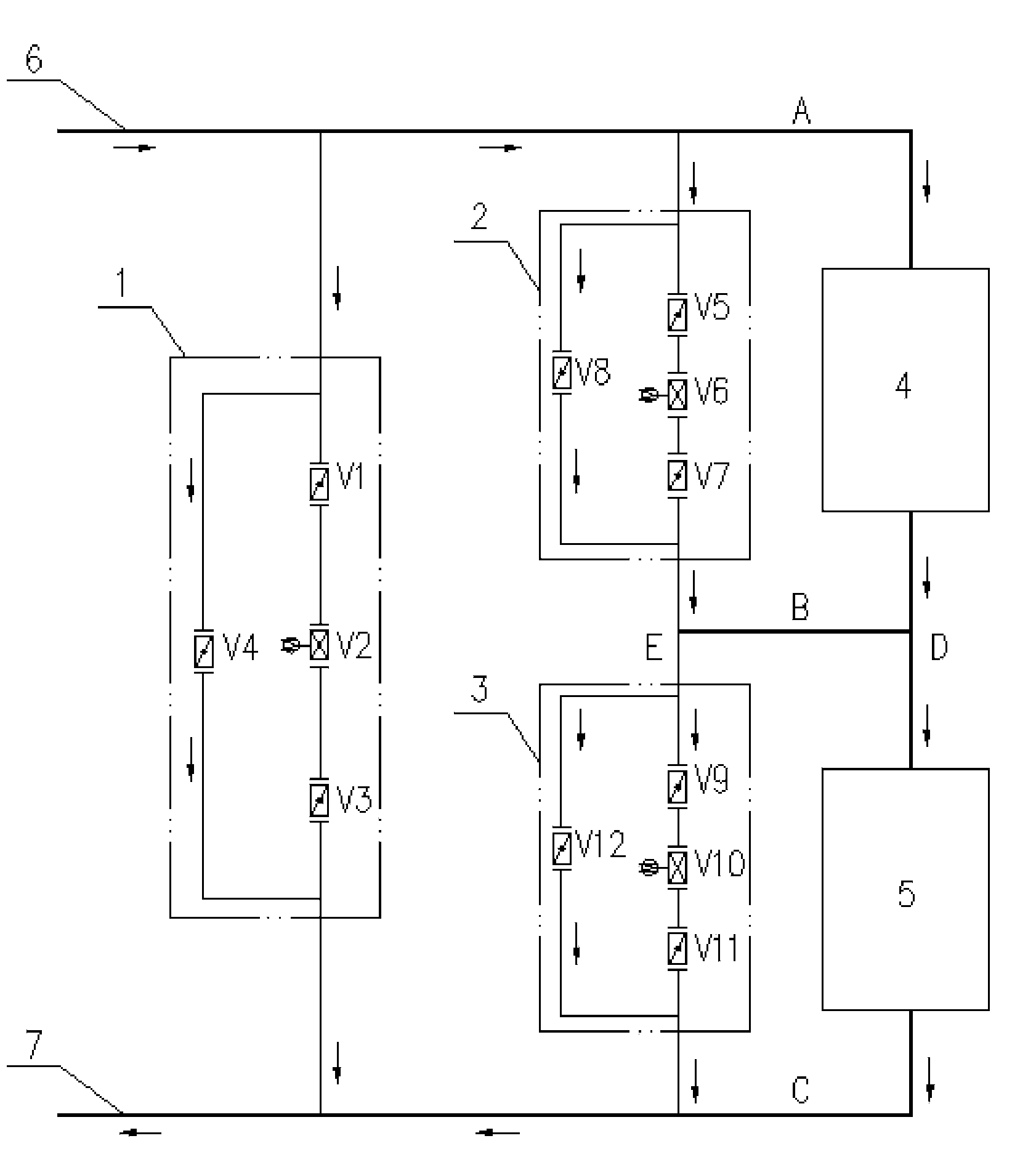 Bypass system of condensed water precision processing system of thermal power plant and control method thereof