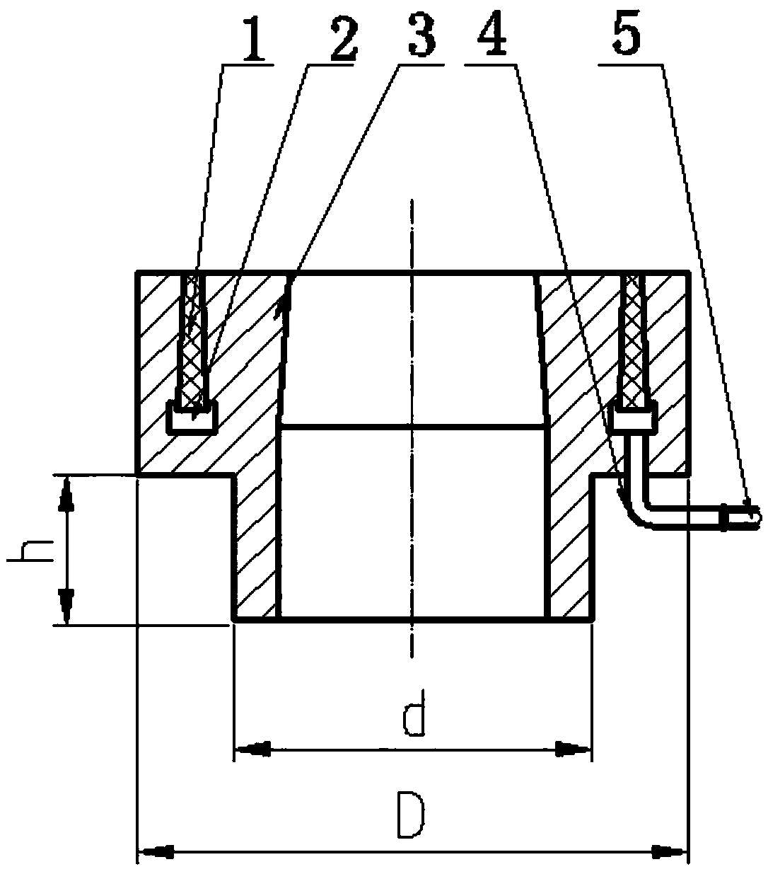 A continuous casting tundish breathable upper nozzle seat brick and its installation method