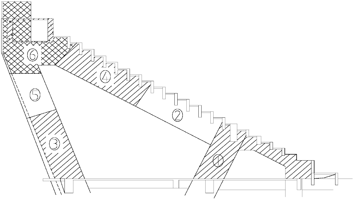 A Construction Method for Slanted Beams and Slanted Columns of Large-Section Stands