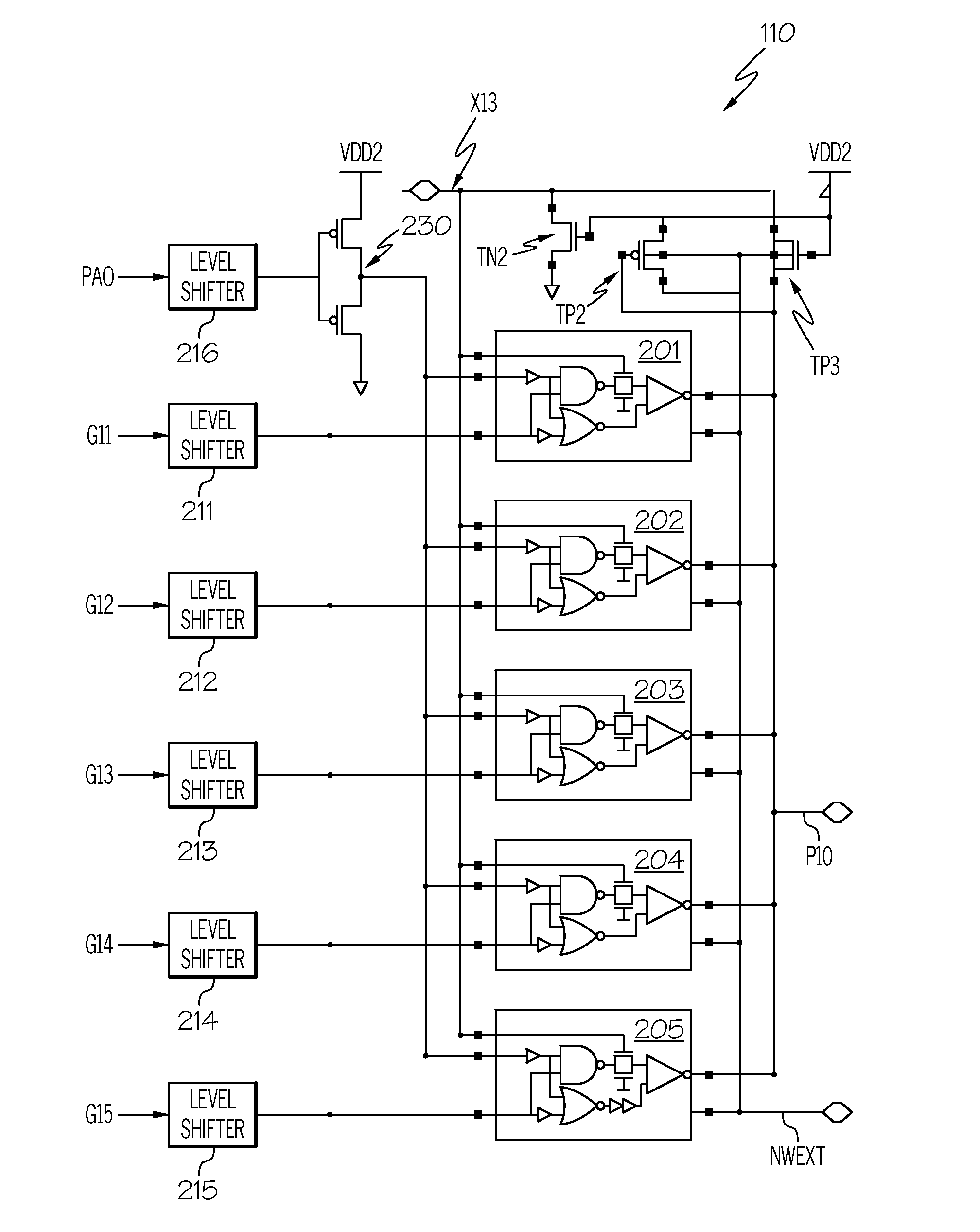 Programmable transceiver circuit