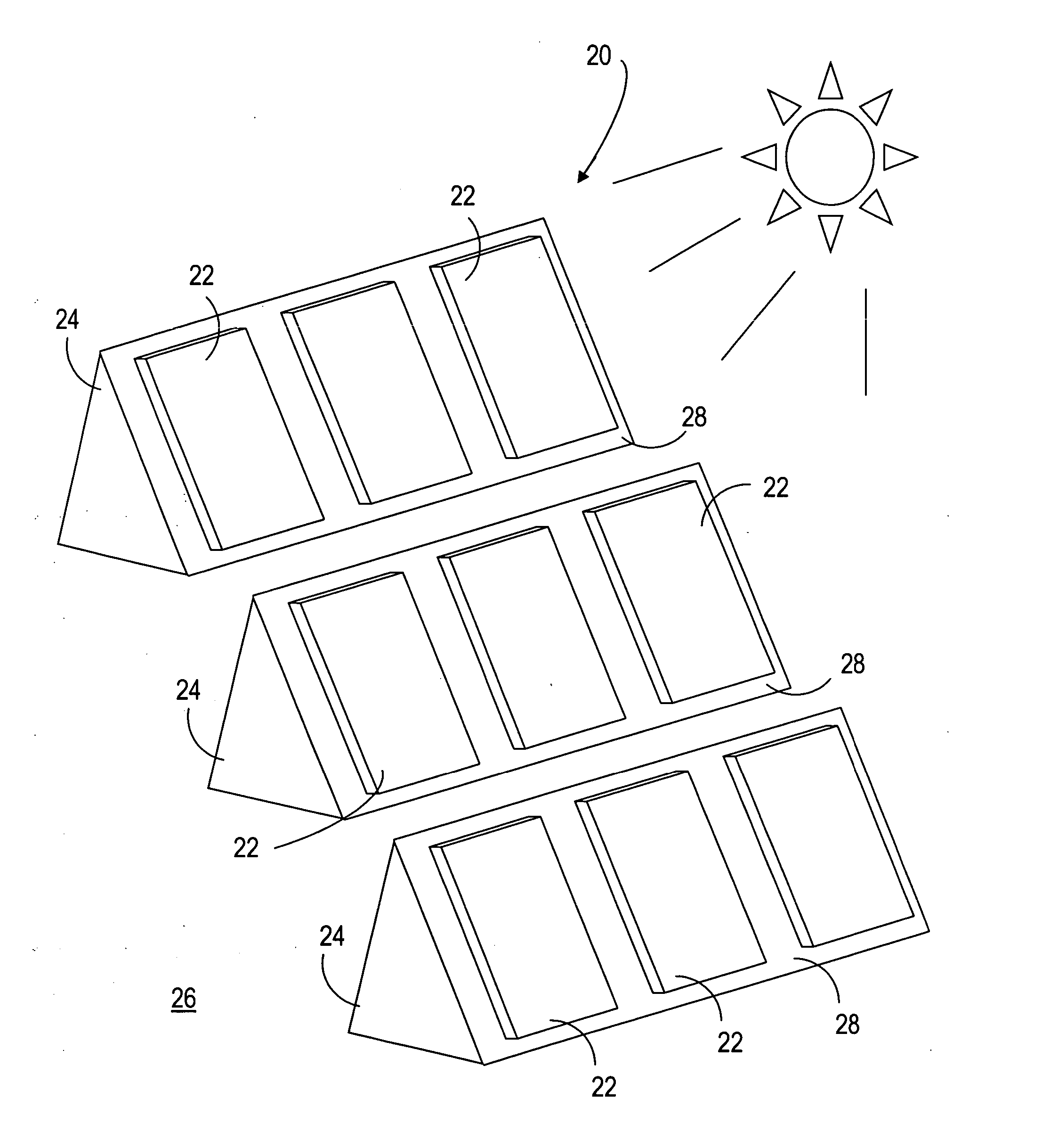 Method of supporting a solar energy collection unit