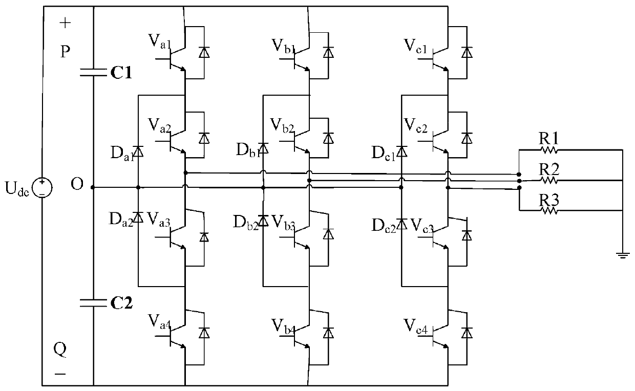 NPC three-level inverter open-circuit fault diagnosis method based on instantaneous frequency