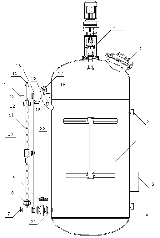 Mixing reaction observation device