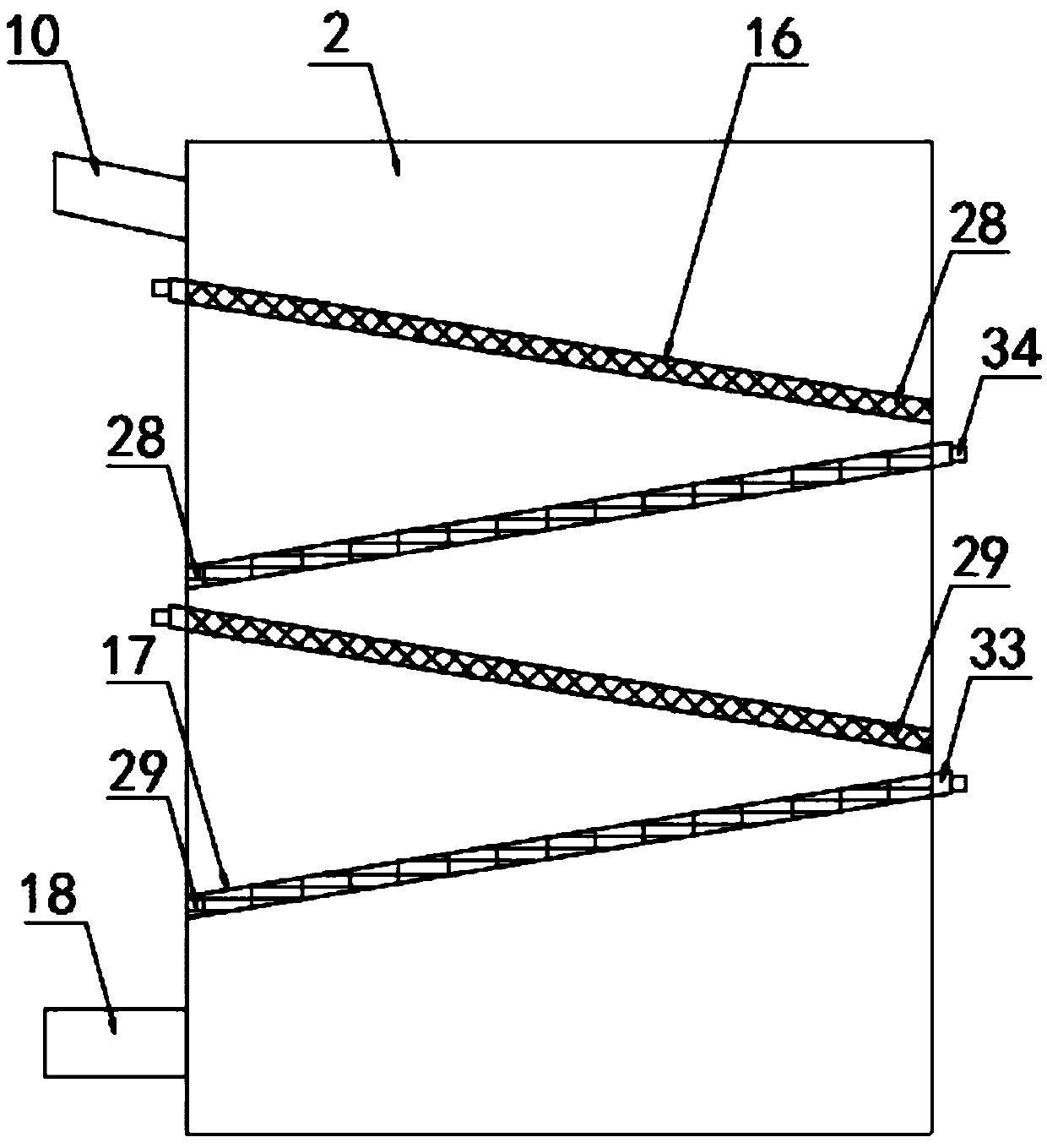 Circulating water self-cleaning structure and process of washing tower