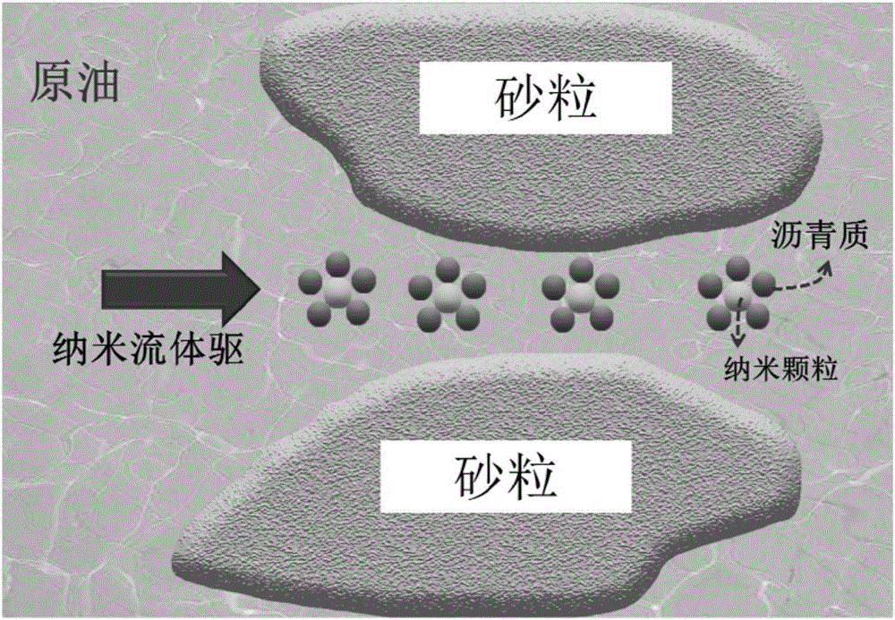 Method for inhibiting asphaltene deposition damage during hypotonic reservoir carbon dioxide flooding process through nanometer fluid