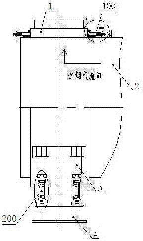 A floating sealing device for pulverized coal pyrolysis kiln