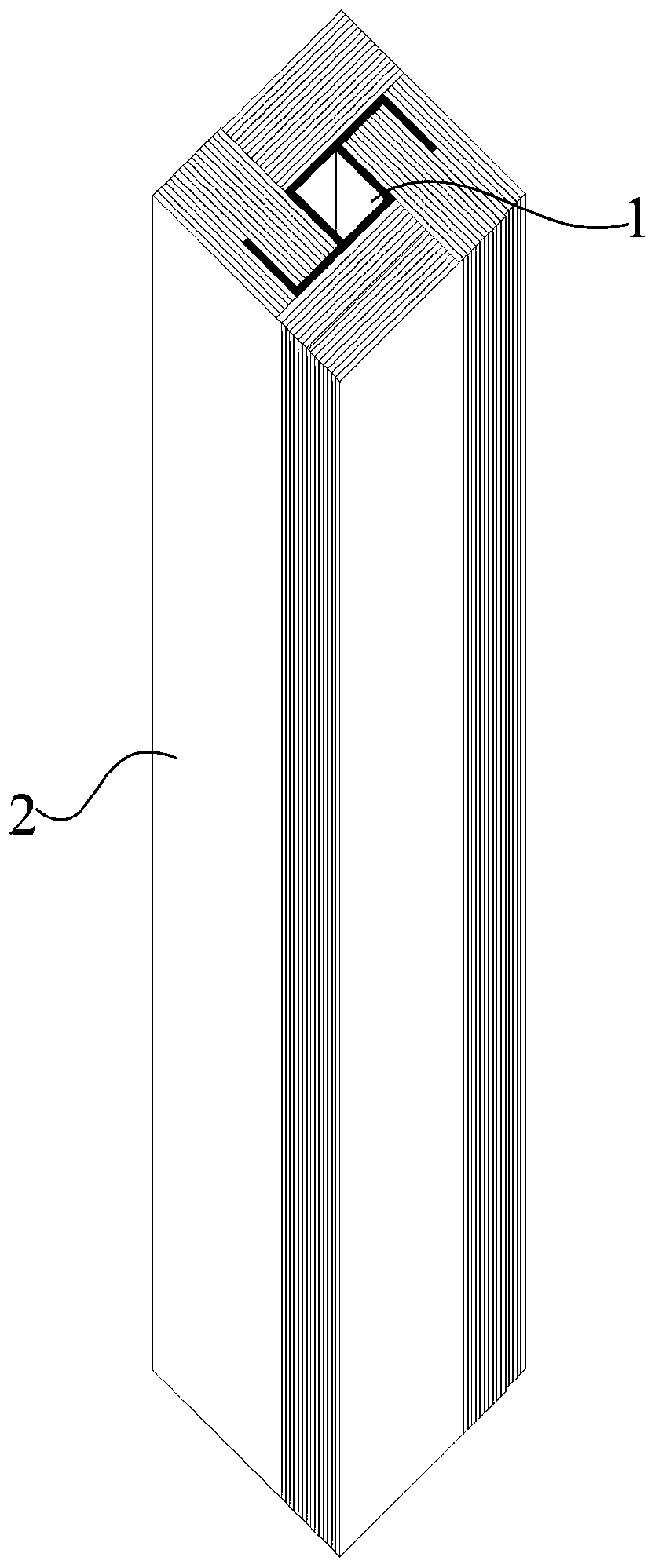 Construction process of high-strength beam columns coated with fast growing poplars out of thin-walled cold-formed steel