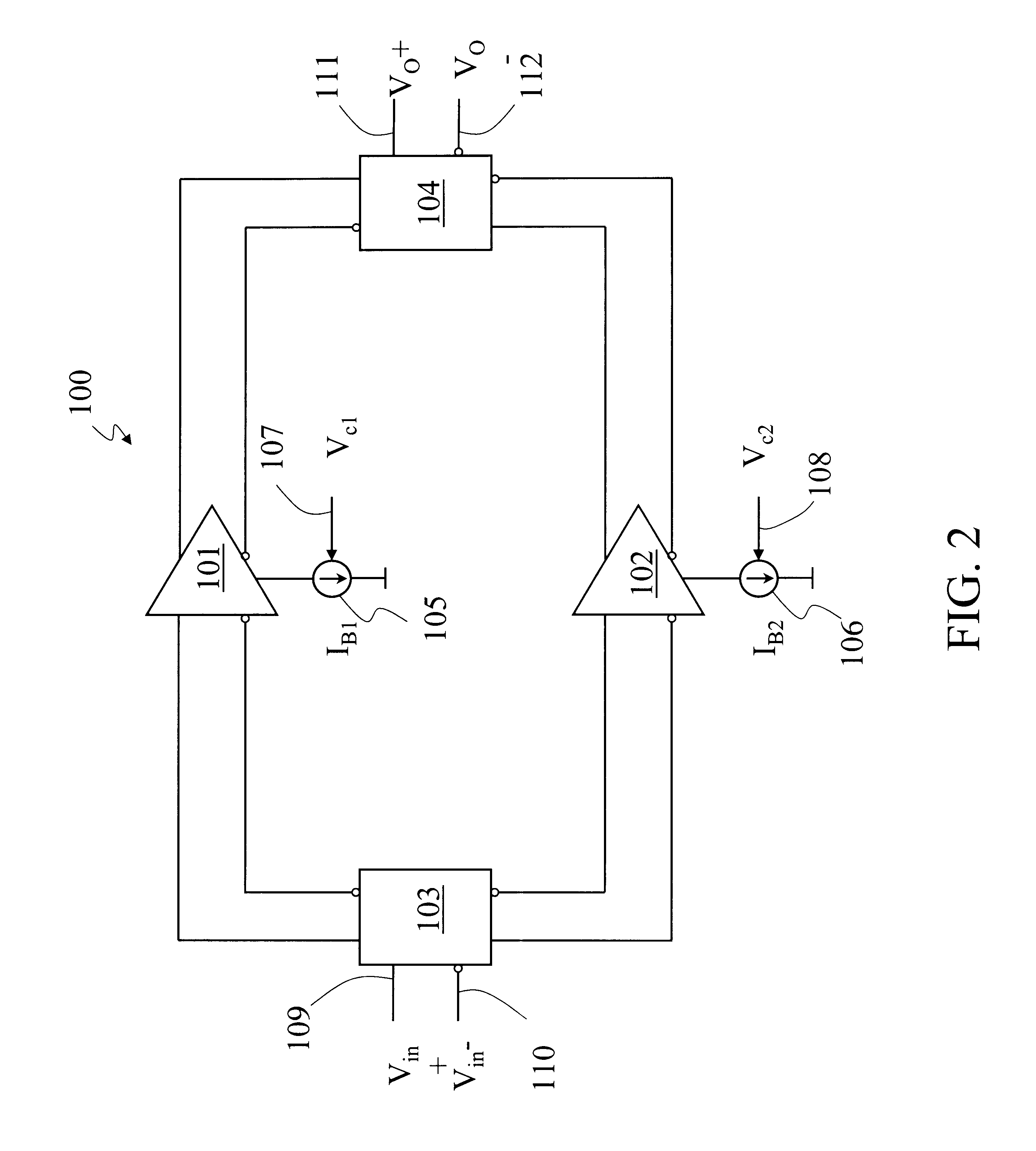 Wideband variable gain amplifier with low power supply voltage