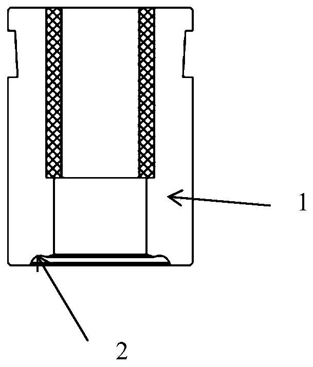 Processing method for forming positive electrode end surface of circular lithium battery