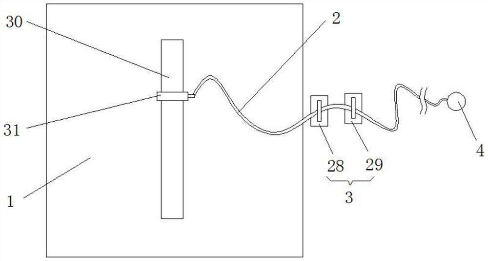 Window cleaning machine with safety protection structure