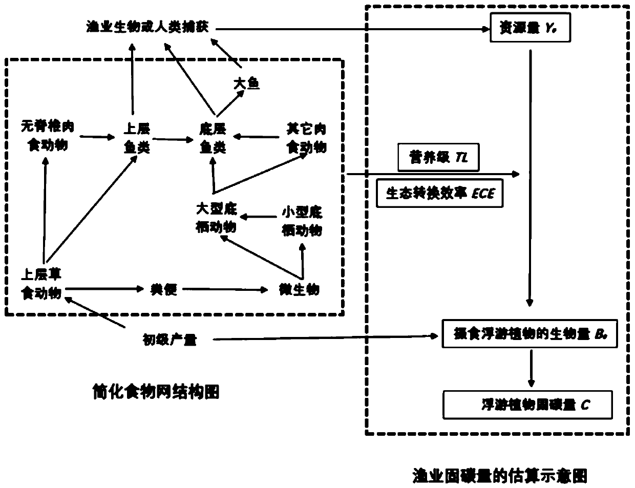 Fishery carbon sink function evaluation method