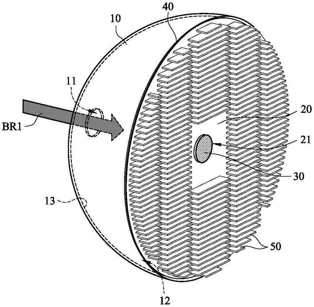 Laser stimulated white-light lighting system