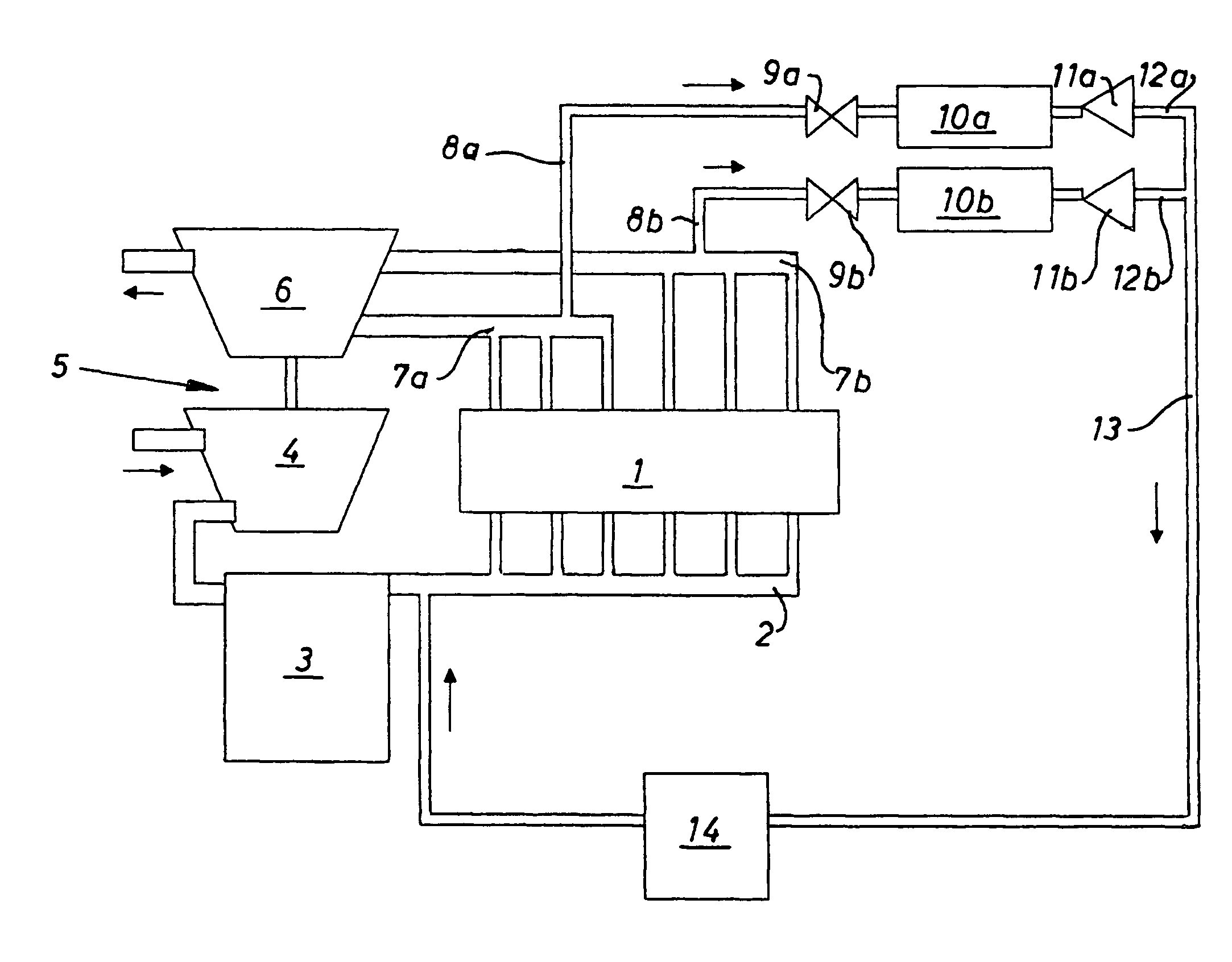 Two-stage cooled exhaust gas recirculation system