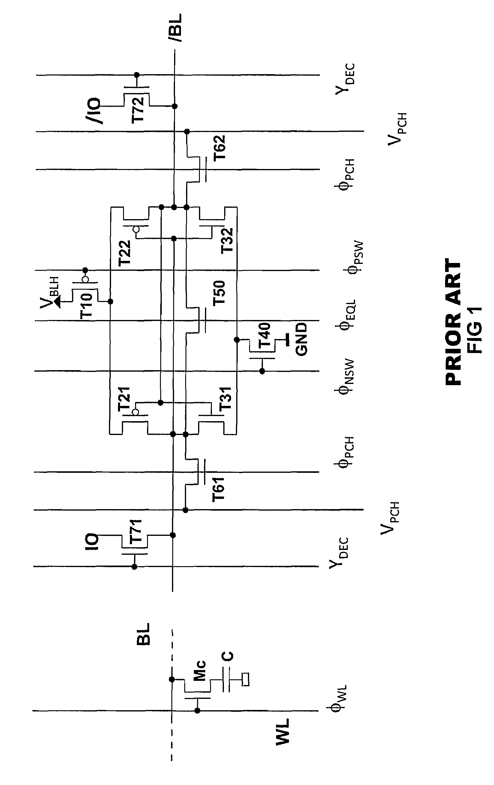 Differential sense amplifier without dedicated pass-gate transistors
