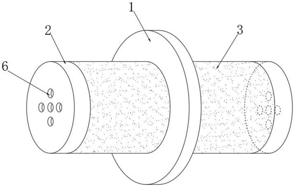 Steel pipe embedded type bidirectional welding process