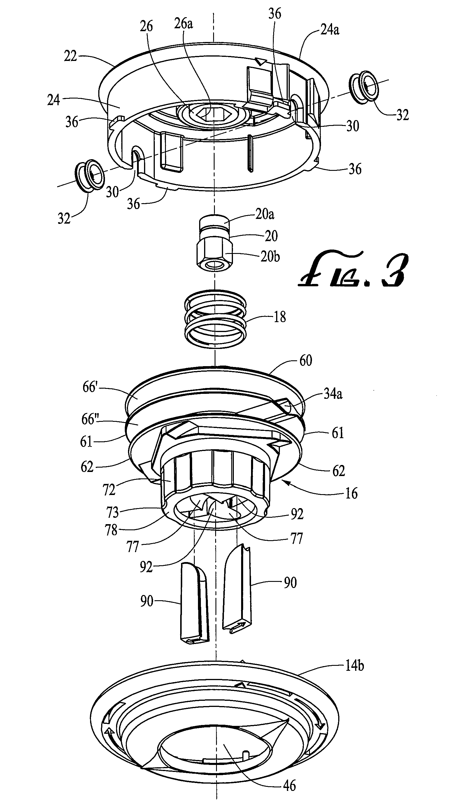 Trimmer Head For Use In Flexible Line Rotary Trimmers Having Improved Line Loading Mechanism