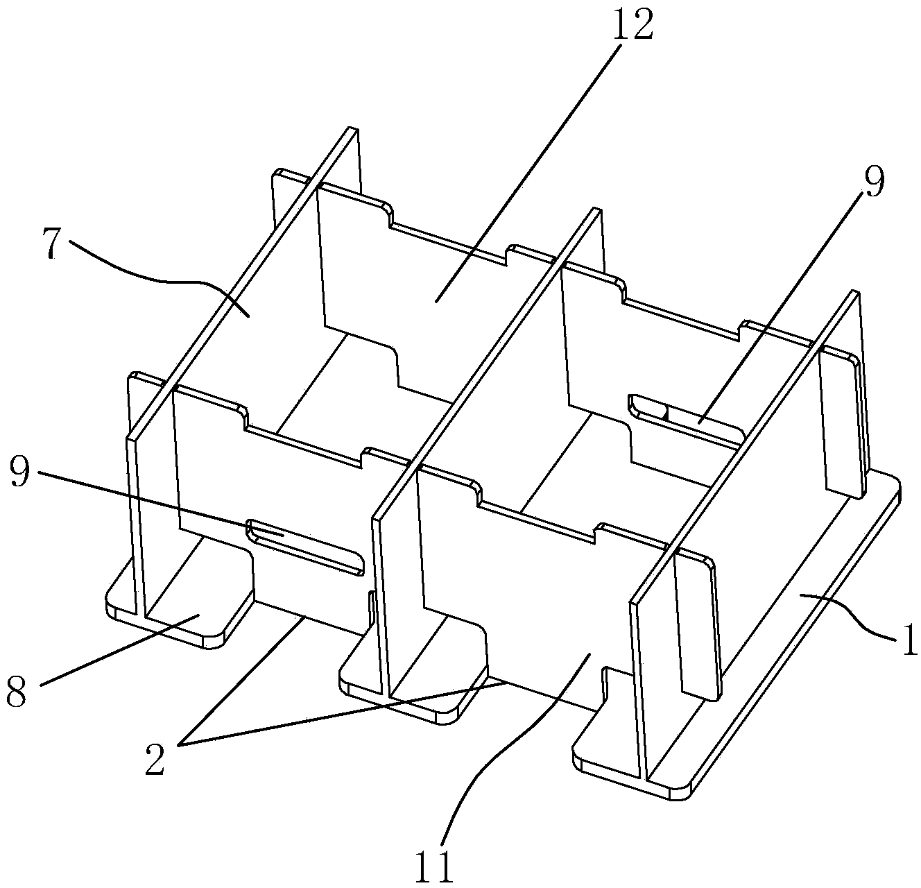 Packaging box inner support made of corrugated boards and manufacturing method thereof