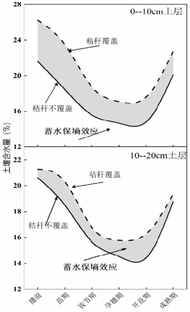 A method for determining the optimal water and moisture storage and moisture conservation of winter wheat-summer maize in the dry land of southwest hills