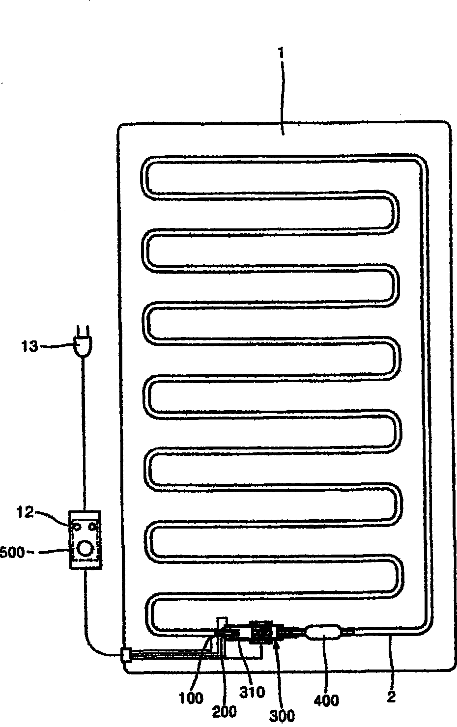 Furniture cushion water-cycle heating system and furniture cushion with the same