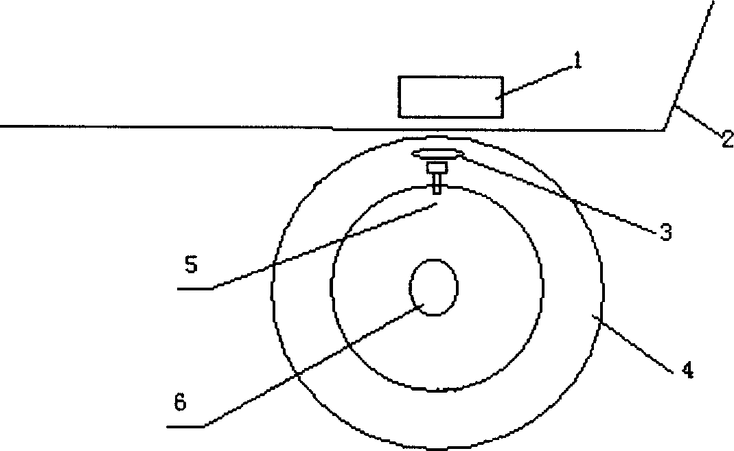 Method and apparatus for detecting air pressure and temperature of passive automobile tyre