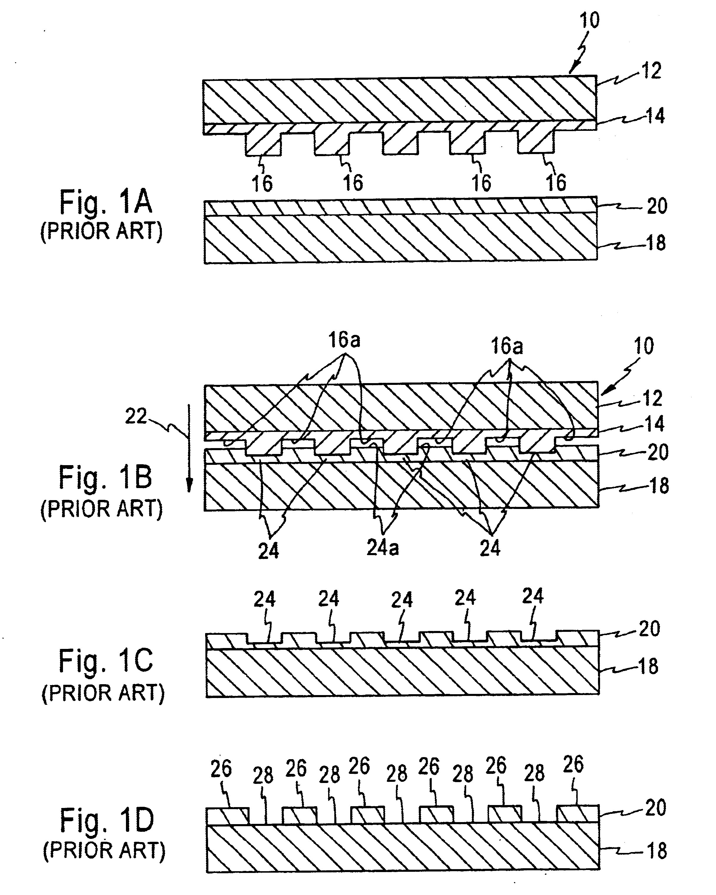 Multi-level stamper for improved thermal imprint lithography