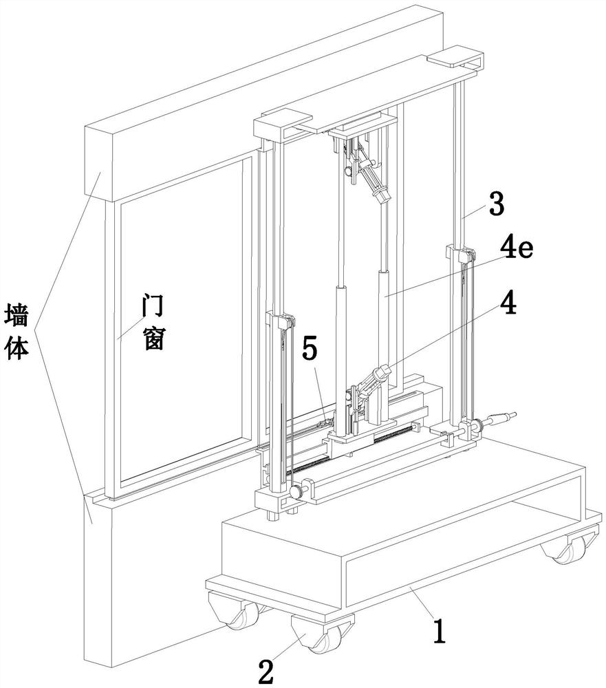 Method for filling and repairing building door and window mounting gaps by using gap filling glue
