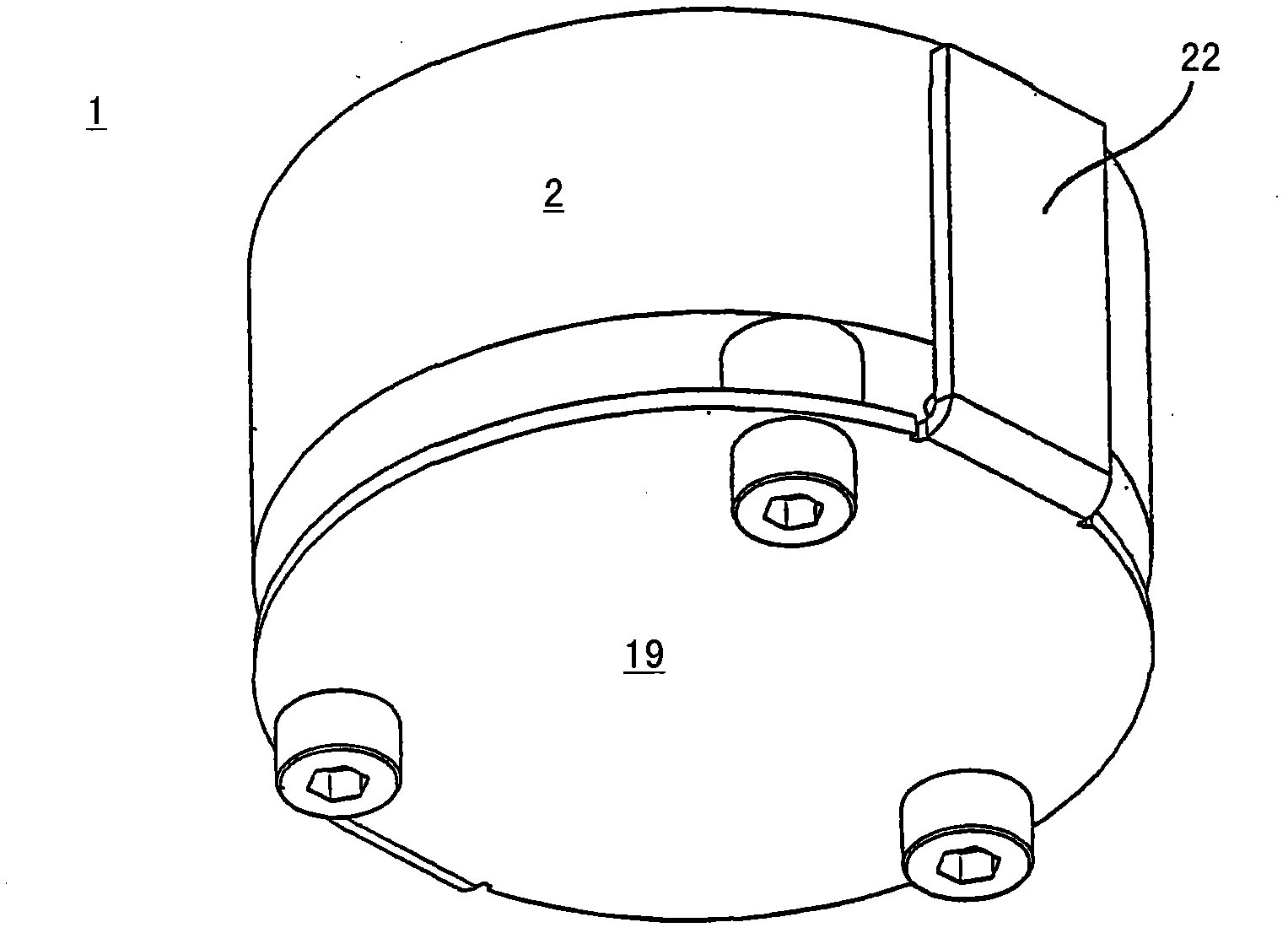 Degassing system for an accumulator, and accumulator comprising a degassing system