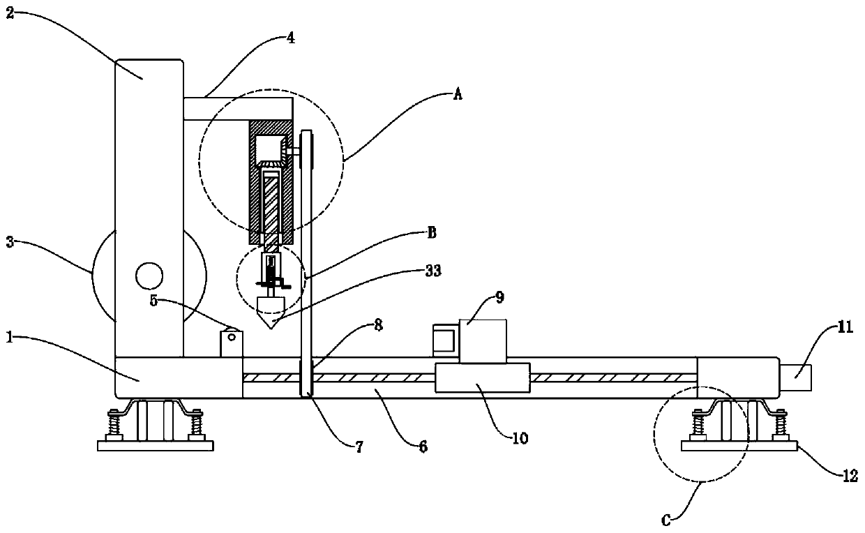 Sizing cutting device for plastic pipe production of venous blood collector