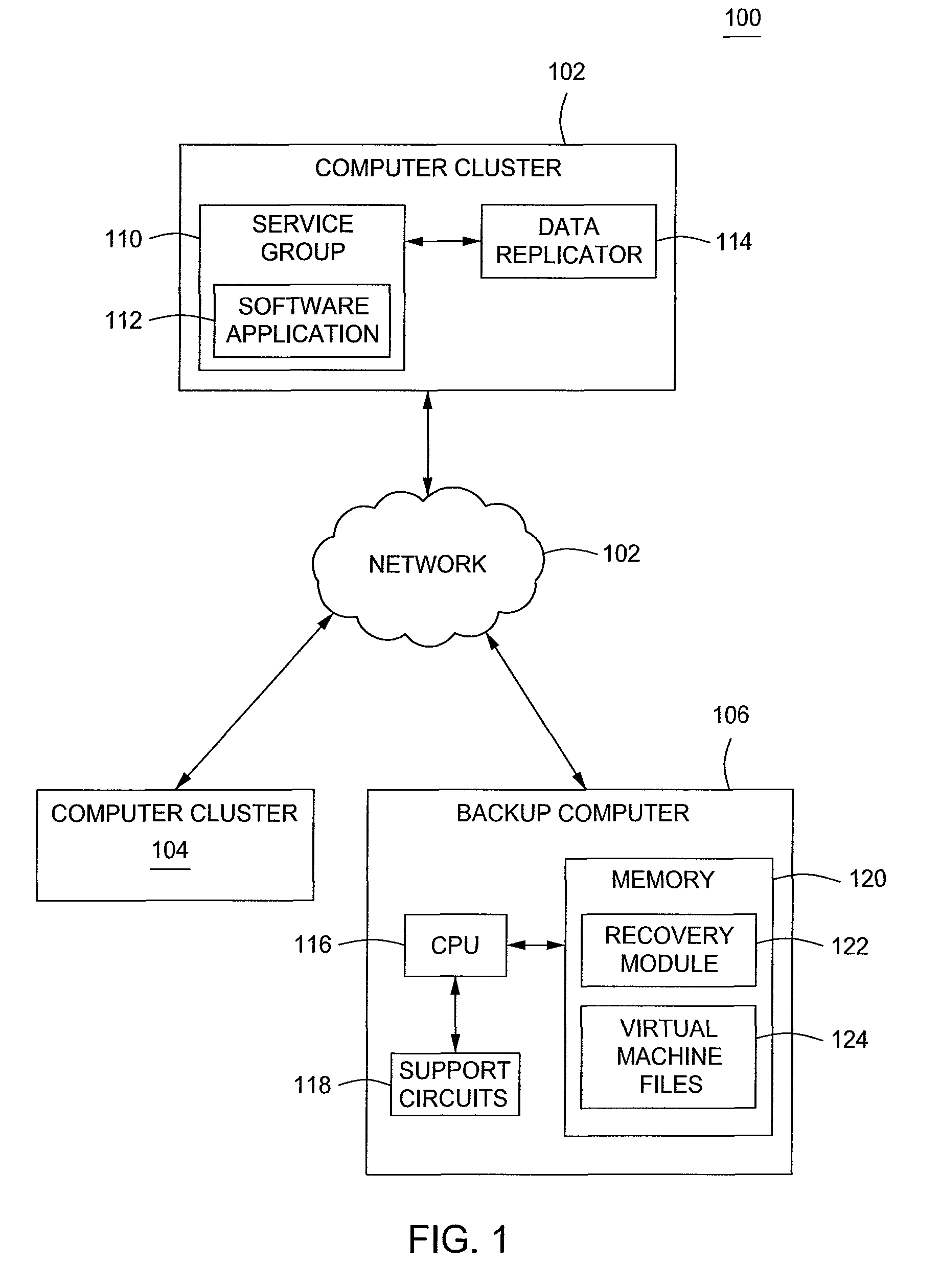 Method and apparatus for achieving high availability for an application in a computer cluster