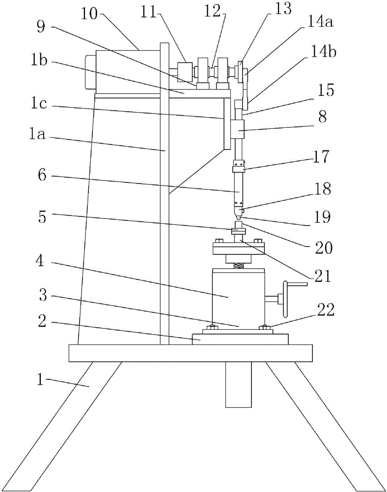 Impacting-sliding composite frictional wear testing device and method thereof