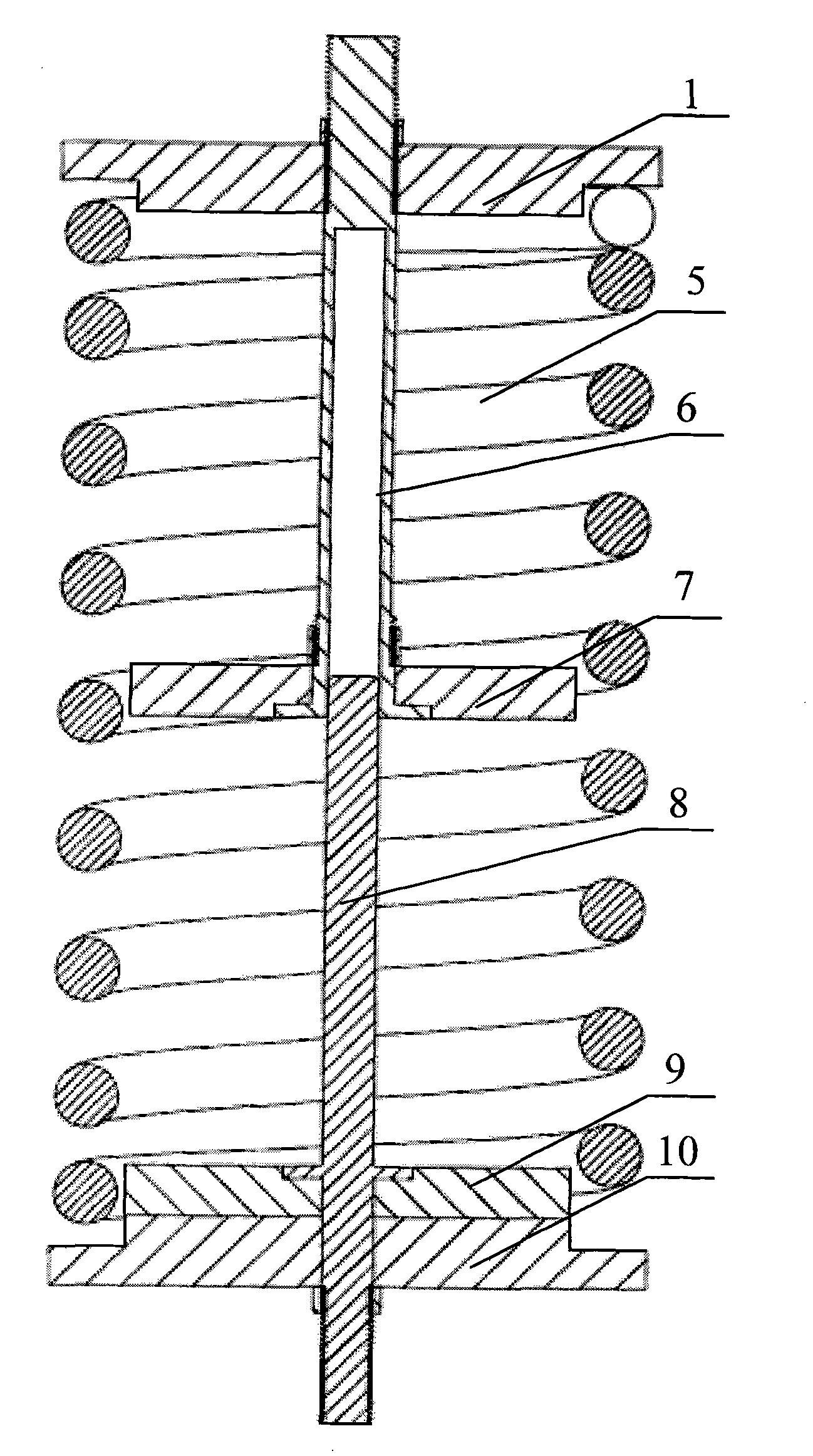 Magnetic rigidity-controlled suspension spring mechanism