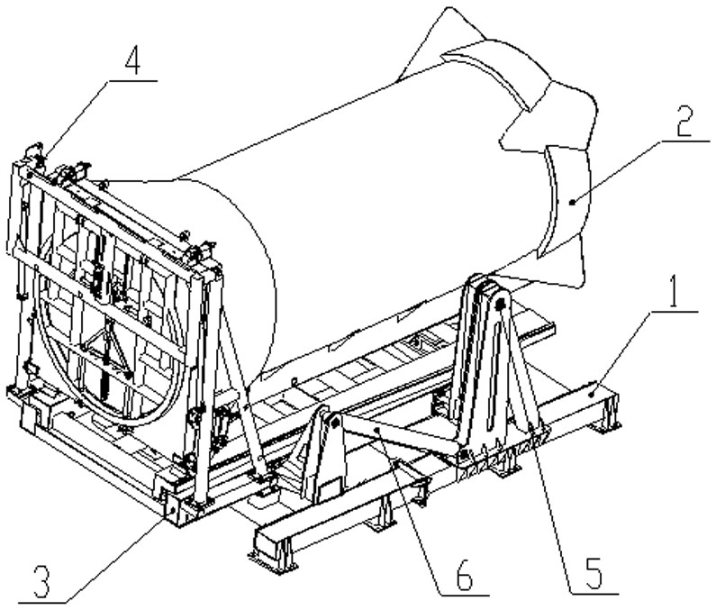 Box positioning and locking, turning and opening and closing mechanism for high-entry and low-exit vertical press stations