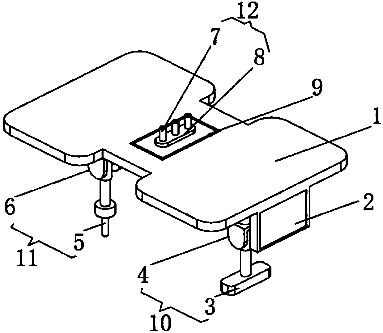 Multifunctional clinical diagnosis and treatment integrated device for pediatric department