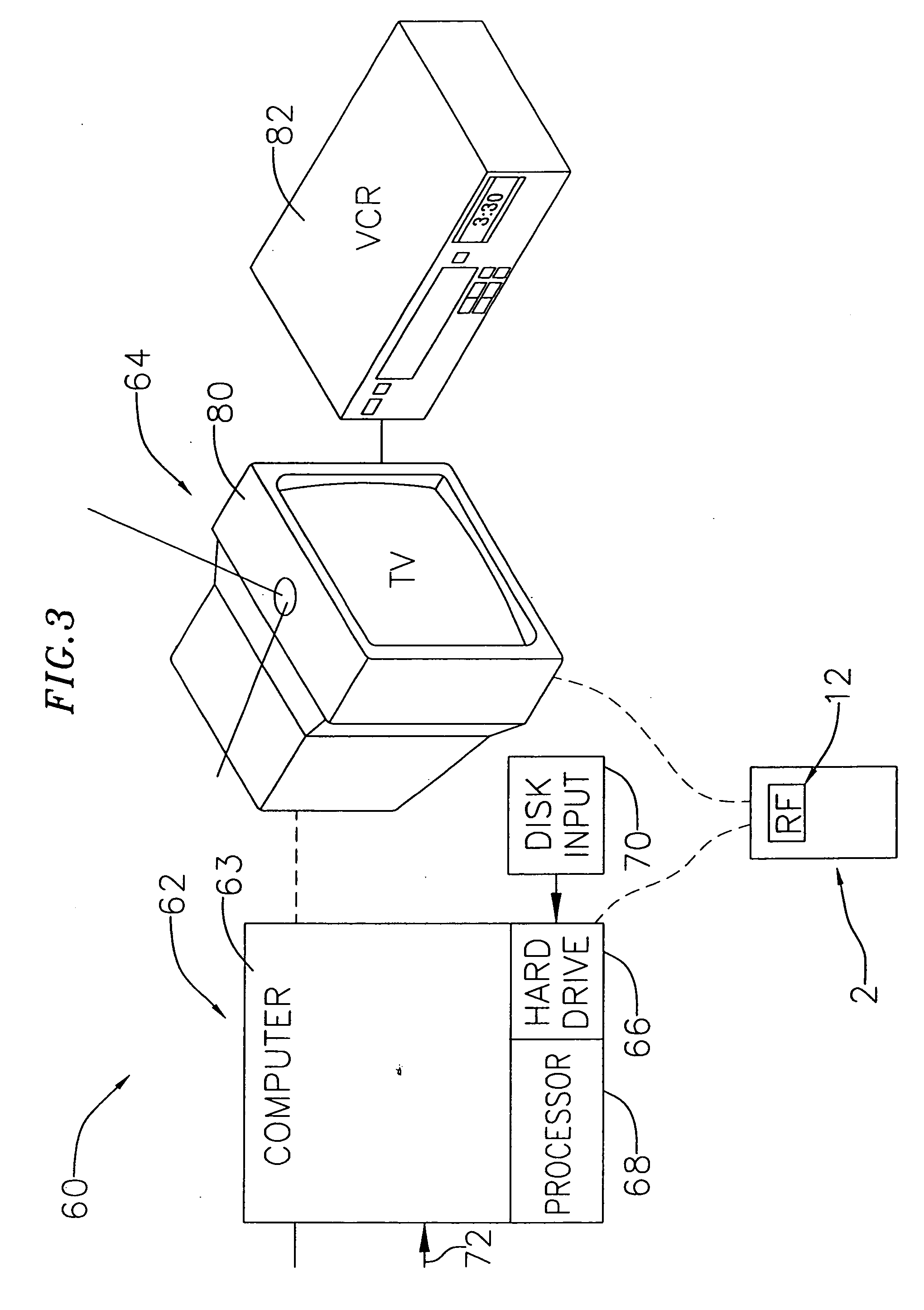 System and method for displaying advertising, video, and program schedule listing