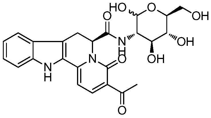 Indoloquinazine-6-formyl-3-glucosamine, its preparation, activity and application