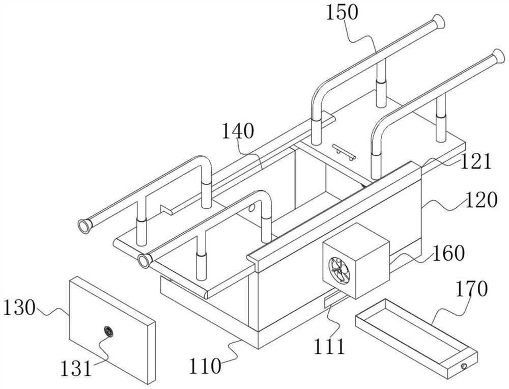 Baked product baking device based on repeated rotation for easy baking