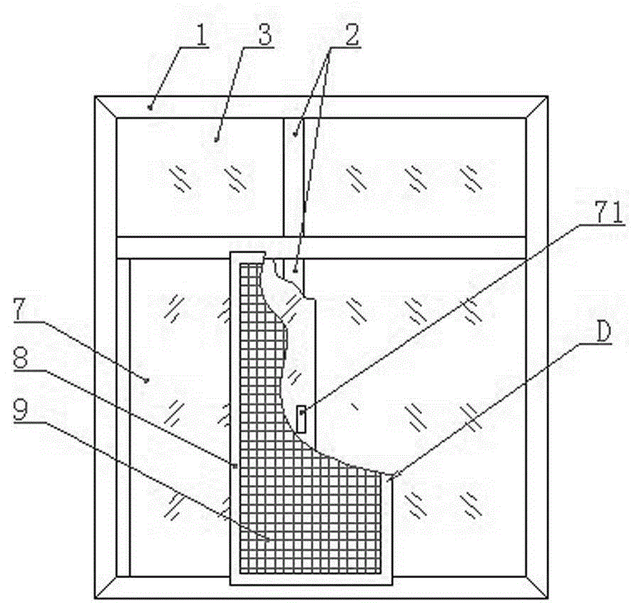 High-tightness casement window capable of preventing leakage of rainwater and improving sound-insulation effect