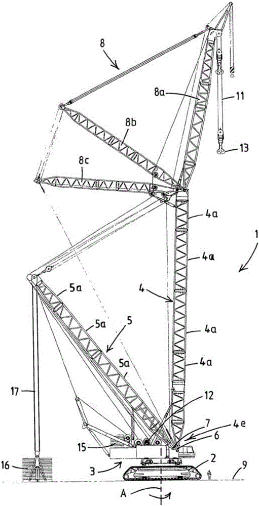 Crane boom segment for assembly of a crane boom, method for assembling a crane boom