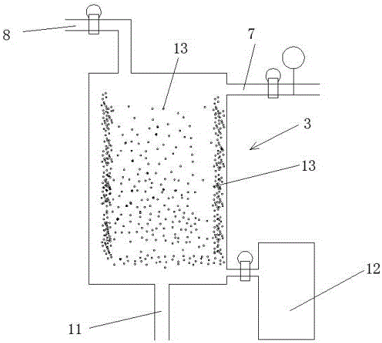 Two-stage sewage treatment system and using method thereof