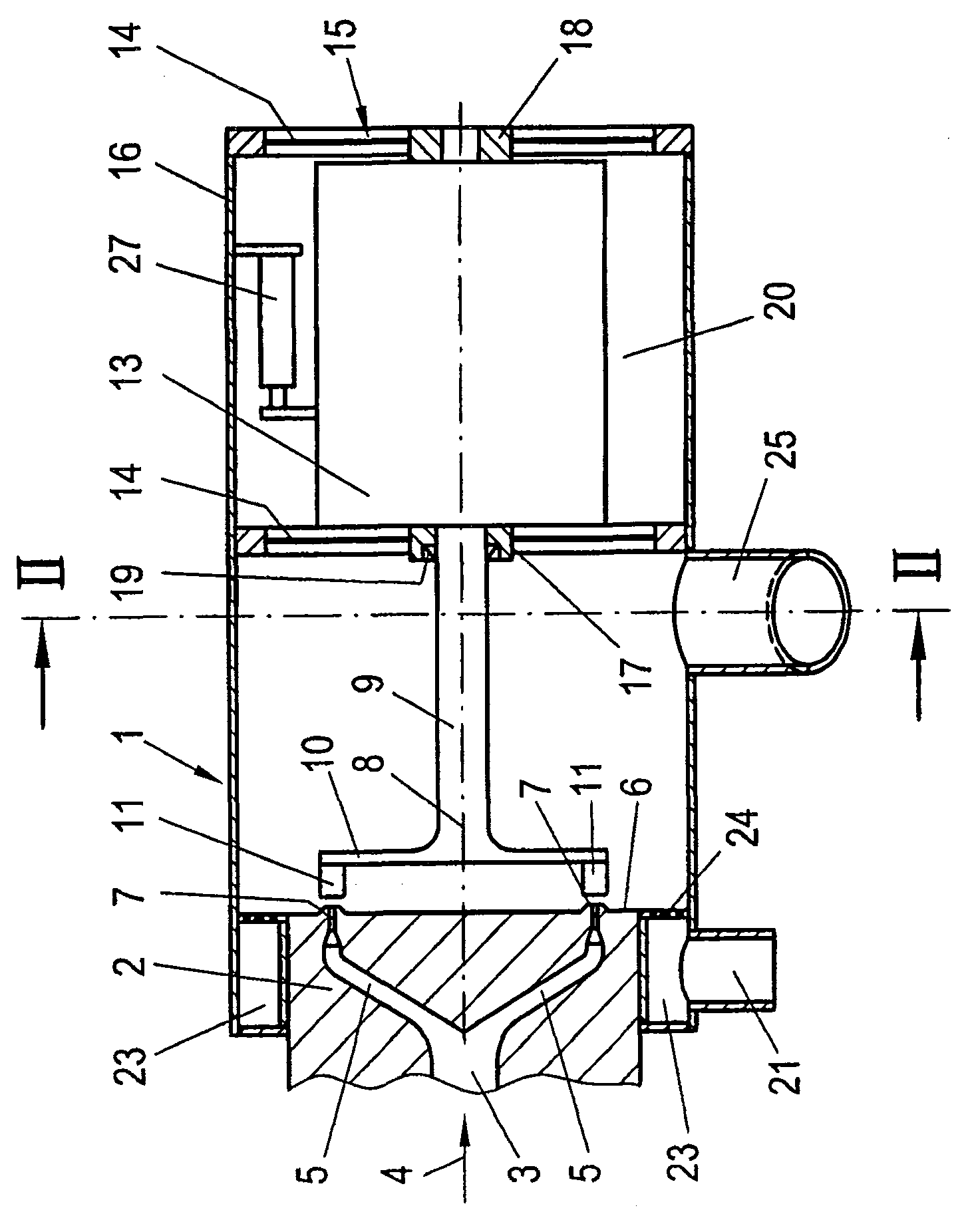 Granulating device