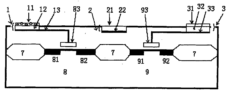 Single-layer functional film urease biologic sensor chip and production method thereof