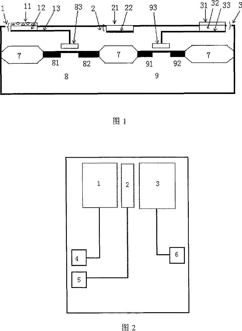 Single-layer functional film urease biologic sensor chip and production method thereof