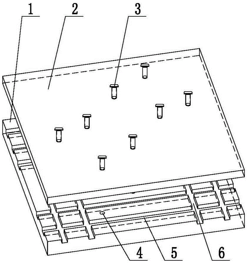 Manufacturing mold for chip scraping plate