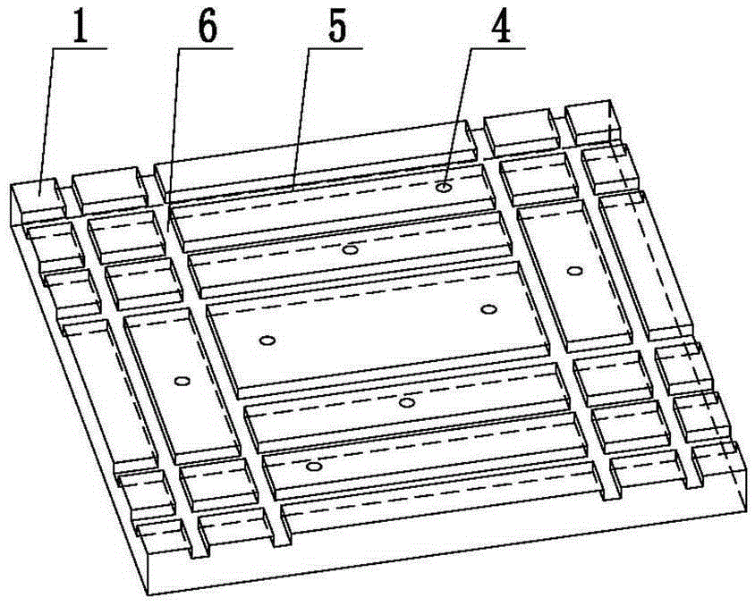 Manufacturing mold for chip scraping plate