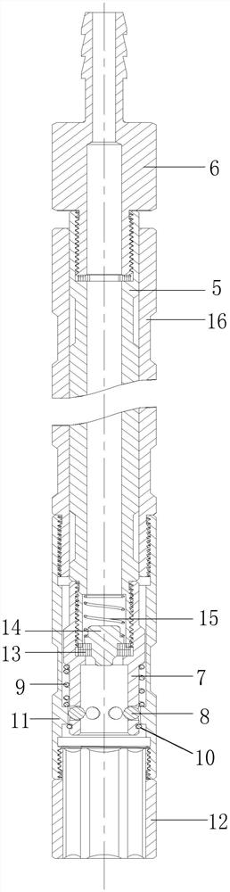 Deep grouting device and method