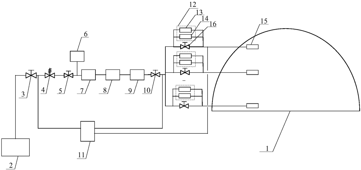 Coal storage bunker low-pressure CO2 partial inerting protection method