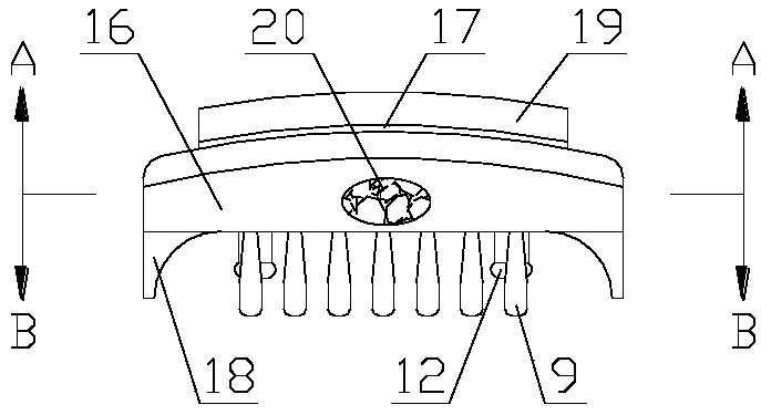 Installation of tongue hole sound shock seven-stringed plucked instrument