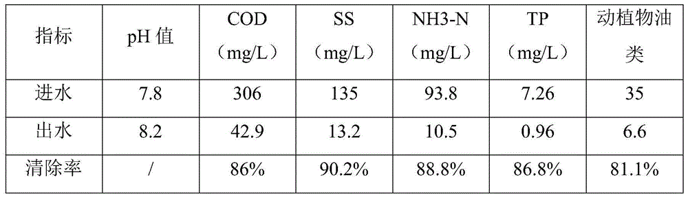 Intensive device for treating rural domestic sewage and its construction method