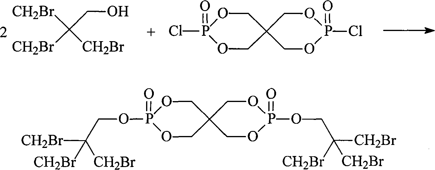 Bromine-containing pentaerythritol phosphoester retardant and preparation method thereof