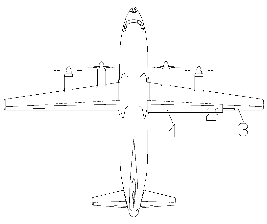 Method for calculating flap adjusting amount during yaw and sideslip of multi-turboprop aircraft